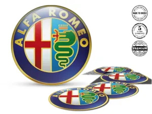 Alfa Romeo Radaufkleber Logo Harzgewölbtes Design